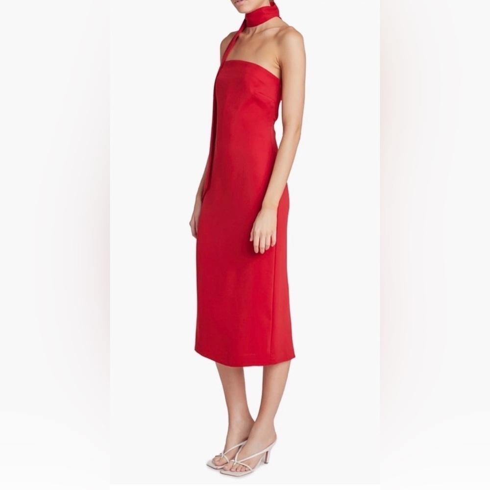 ENDLESS ROSE NWT STRAPLESS SCARF COLUMN MIDI halter DRESS S party home coming - Picture 3 of 8